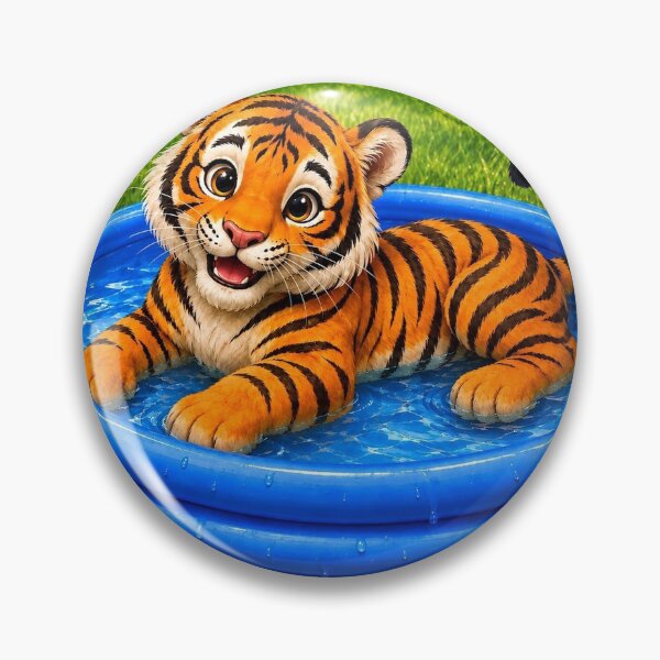 Item preview, Paddling Tiger designed and sold by MariaLouise-Art.