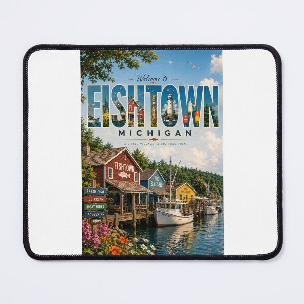 Item preview, Fishtown Leland Michigan Waterfront Village on Lake Michigan designed and sold by Places On Earth.