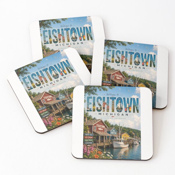 Item preview, Fishtown Leland Michigan Waterfront Village on Lake Michigan designed and sold by Places On Earth.