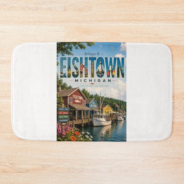Item preview, Fishtown Leland Michigan Waterfront Village on Lake Michigan designed and sold by Places On Earth.