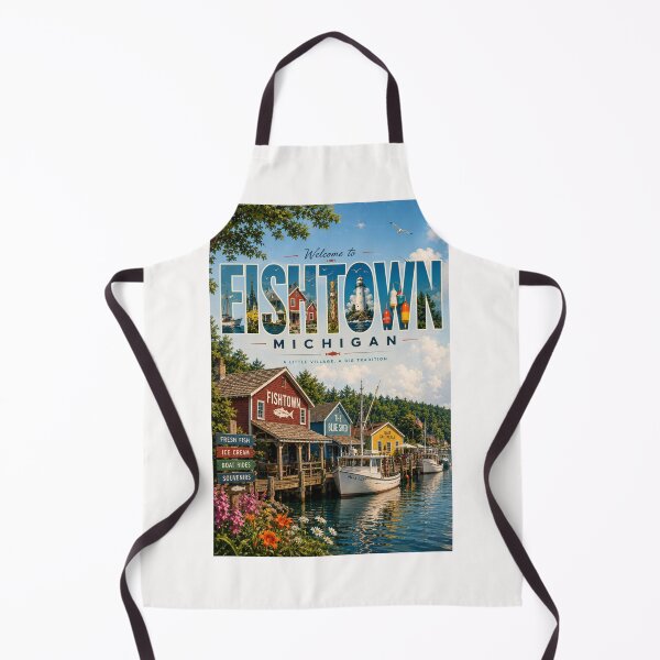 Item preview, Fishtown Leland Michigan Waterfront Village on Lake Michigan designed and sold by Places On Earth.