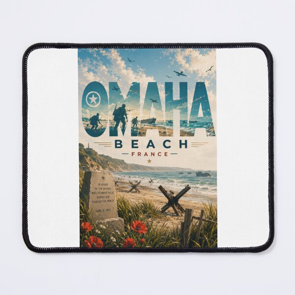 Item preview, Omaha Beach Normandy France D Day Landing Historic Coast designed and sold by Places On Earth.