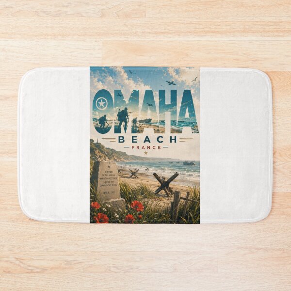 Item preview, Omaha Beach Normandy France D Day Landing Historic Coast designed and sold by Places On Earth.
