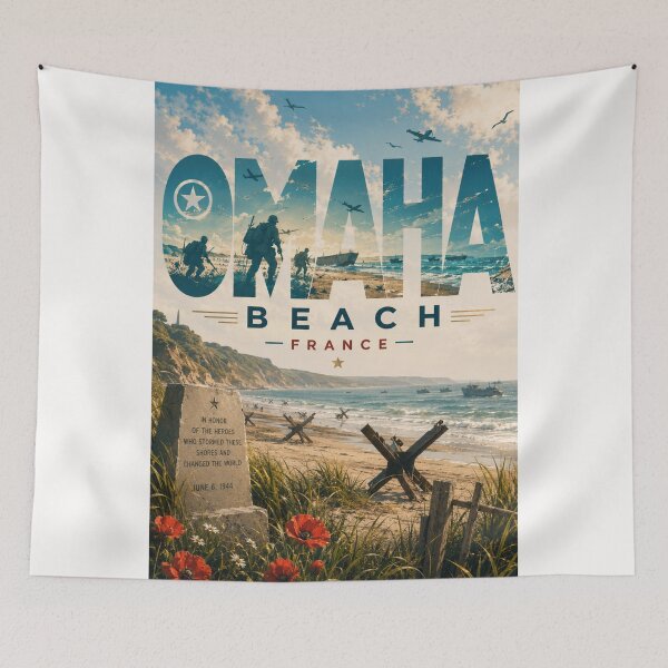 Item preview, Omaha Beach Normandy France D Day Landing Historic Coast designed and sold by Places On Earth.
