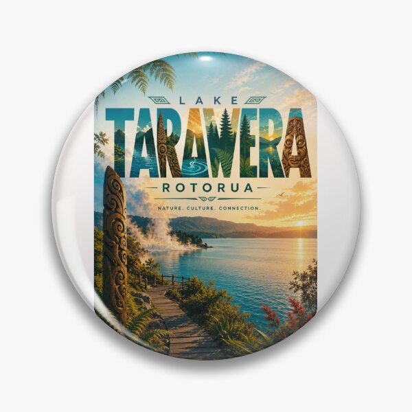 Item preview, Lake Tarawera Rotorua Bay of Plenty New Zealand Māori Landscape designed and sold by Places On Earth.