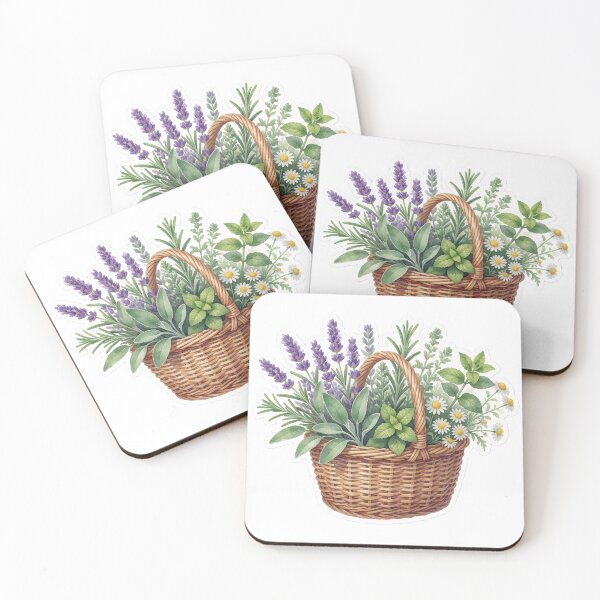 Item preview, Lavender Basket Cottage Garden Illustration designed and sold by AillustriaAK.