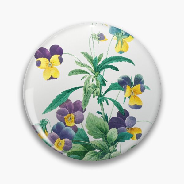 Item preview, Wild Pansy Flowers Vintage Botanical Illustration designed and sold by TheRetroArtRoom.
