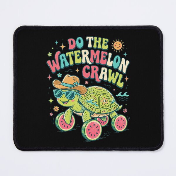 Item preview, Do The Watermelon Crawl Funny Sea Turtle Summer Beach designed and sold by dudelinart.