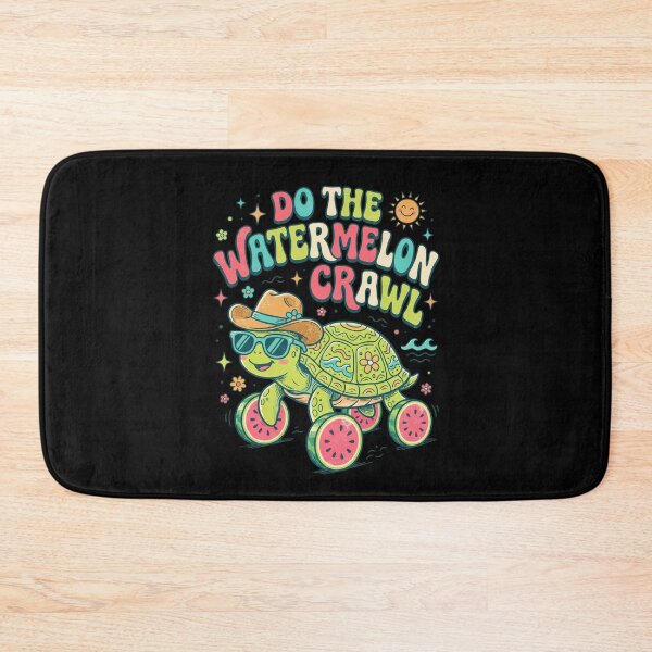 Item preview, Do The Watermelon Crawl Funny Sea Turtle Summer Beach designed and sold by dudelinart.