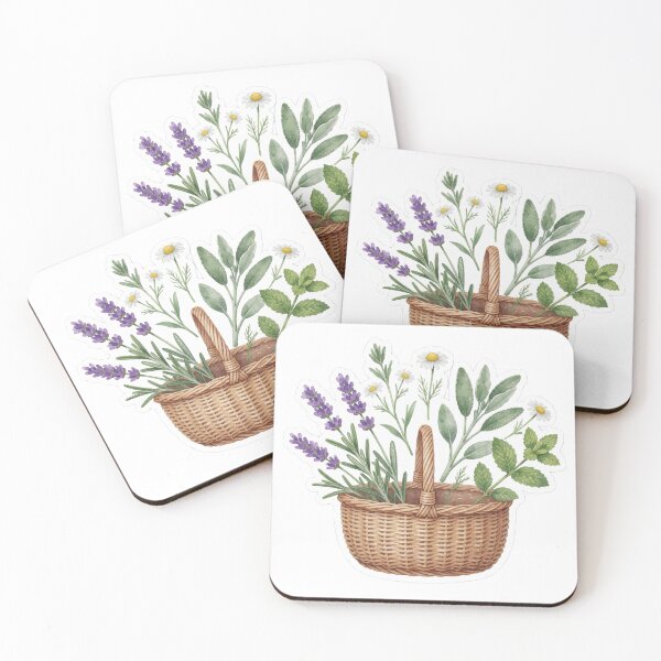Item preview, Lavender Basket Cottage Garden Illustration designed and sold by AillustriaAK.