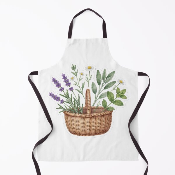 Item preview, Lavender Basket Cottage Garden Illustration designed and sold by AillustriaAK.