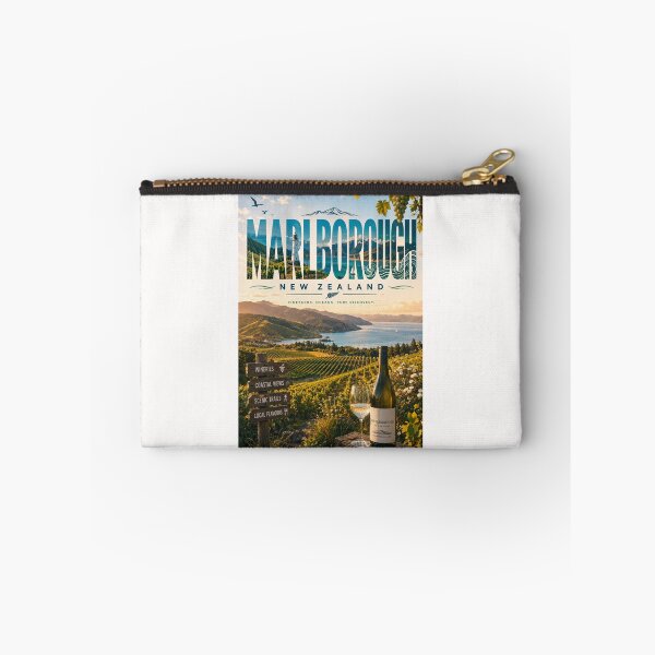 Item preview, Marlborough New Zealand Wine Region and Coastal Vineyards designed and sold by Places On Earth.