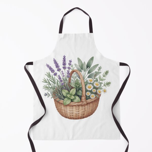 Item preview, Lavender Basket Cottage Garden Illustration designed and sold by AillustriaAK.