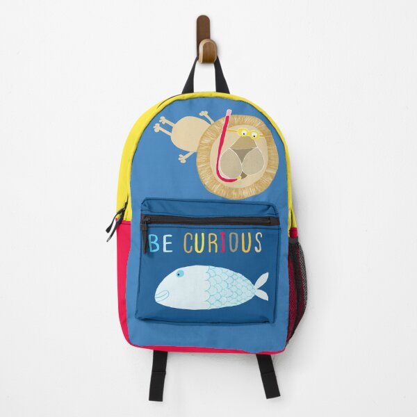 Item preview, Be Curious, Funny Illustrated Lion Snorkeling In The Ocean By Artist Carla Daly designed and sold by Carla Daly.