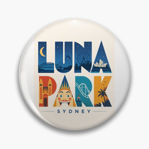 Item preview, Luna Park Sydney Harbour Bridge Sydney Opera House Australia Coastal Icons designed and sold by Places On Earth.