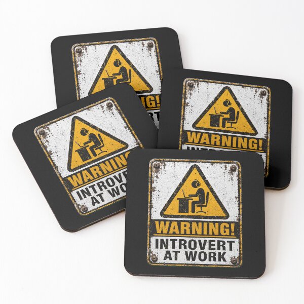 Item preview, SIGNS - Warning Introvert At Work designed and sold by MetusArt.
