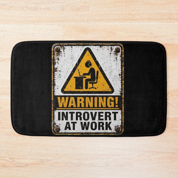 Item preview, SIGNS - Warning Introvert At Work designed and sold by MetusArt.
