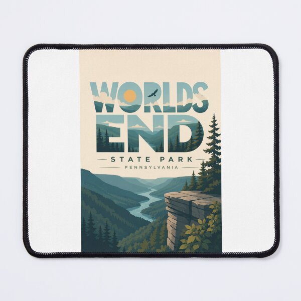 Item preview, Worlds End State Park Pennsylvania Scenic Canyon Overlook designed and sold by Places On Earth.