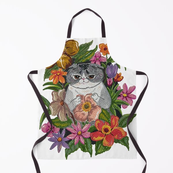 Item preview, Watercolor Botanical Cat Illustration designed and sold by Umami-Kook.