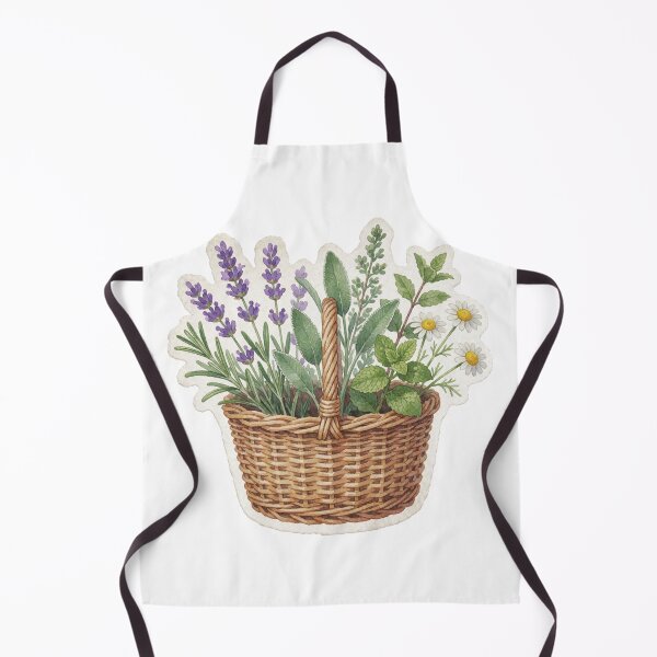 Item preview, Lavender Basket Cottage Garden Illustration designed and sold by AillustriaAK.