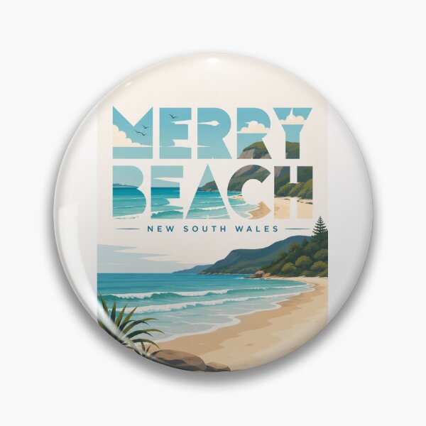 Item preview, Merry Beach New South Wales South Coast Australia Coastal Escape designed and sold by Places On Earth.