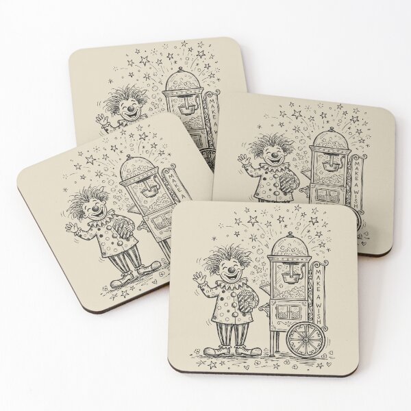 Item preview, Popcorn Cart Glee - Cute Clown designed and sold by bapupa.