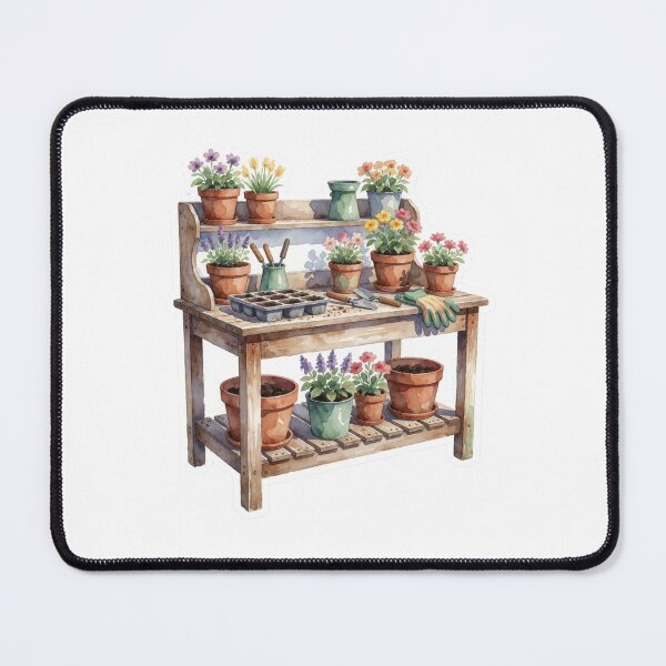 Item preview, Potted Flowers Garden Botanical Illustration designed and sold by AillustriaAK.