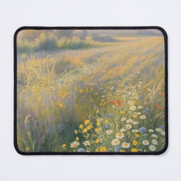 Item preview, Golden Summer Wildflower Meadow – Impressionist Monet-Inspired Floral Landscape Wall Art designed and sold by Tamas Das.