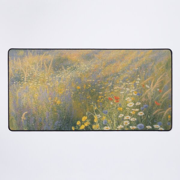 Item preview, Golden Summer Wildflower Meadow – Impressionist Monet-Inspired Floral Landscape Wall Art designed and sold by Tamas Das.