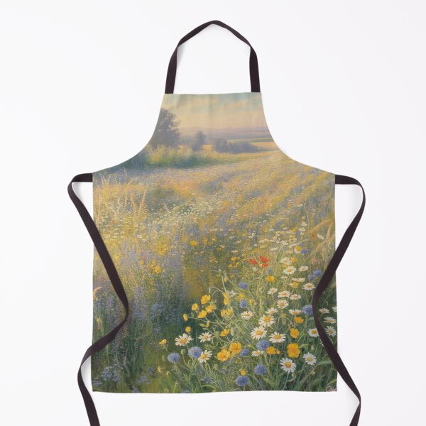 Item preview, Golden Summer Wildflower Meadow – Impressionist Monet-Inspired Floral Landscape Wall Art designed and sold by Tamas Das.