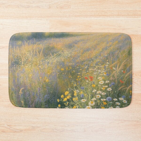 Item preview, Golden Summer Wildflower Meadow – Impressionist Monet-Inspired Floral Landscape Wall Art designed and sold by Tamas Das.