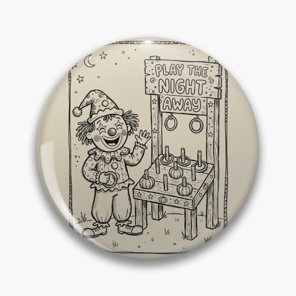 Item preview, Pumpkin Ring Toss - Cute Clown designed and sold by bapupa.