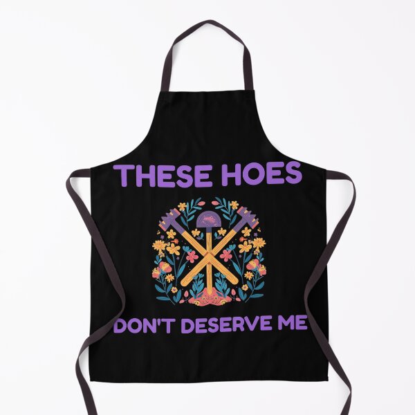 Item preview, Funny Gardening Shirt | These Hoes Don't Deserve Me T-Shirt | Sarcastic Garden Tools Floral Graphic Tee, Plant Lover Gift designed and sold by VectorForge.