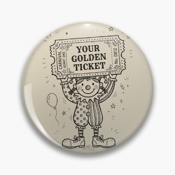 Item preview, Ticket Stub Glee - Cute Clown designed and sold by bapupa.