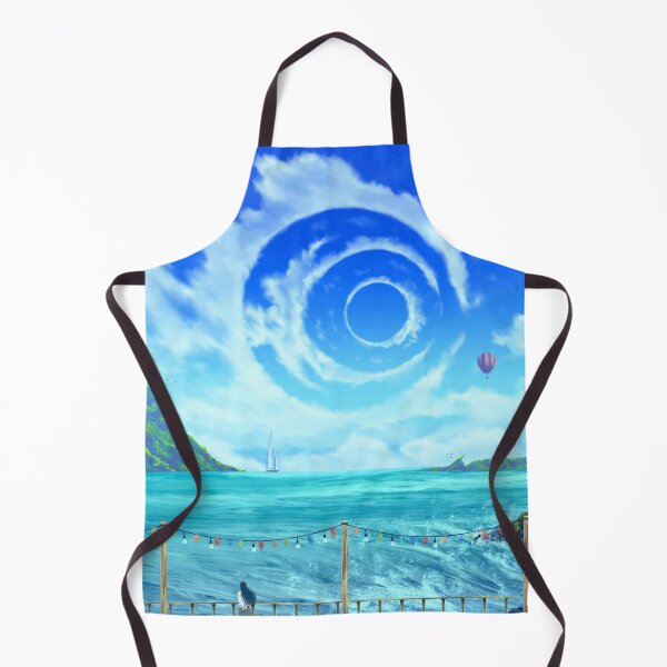 Item preview, Summer festival, ocean view, waves and air balloons designed and sold by Witseart.