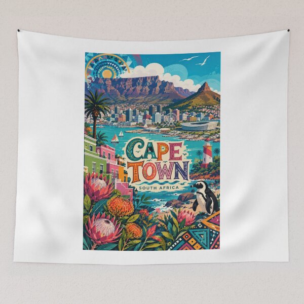 Item preview, Cape Town Table Mountain South Africa Coastal Skyline designed and sold by Aryabek.