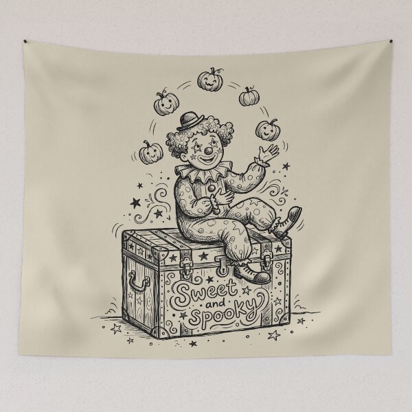 Item preview, Whimsical Big Top - Cute Clown designed and sold by bapupa.