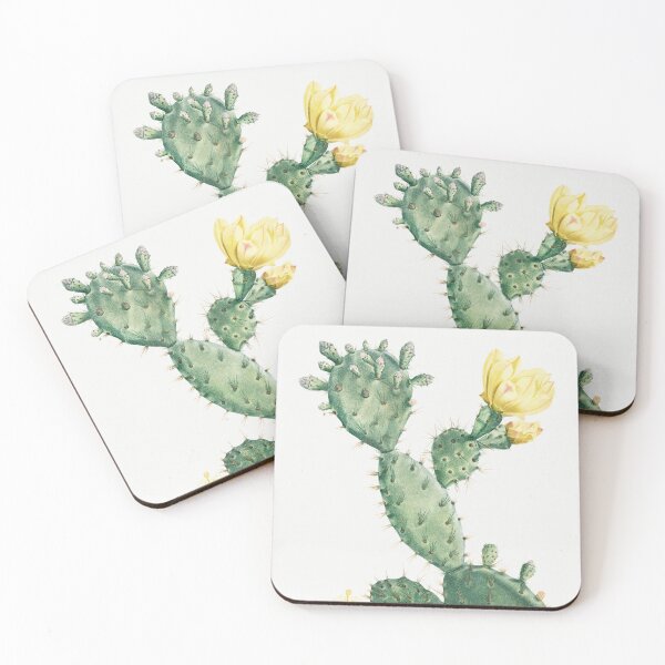 Item preview, Plains Pricklypear Cactus Vintage Botanical Illustration designed and sold by TheRetroArtRoom.