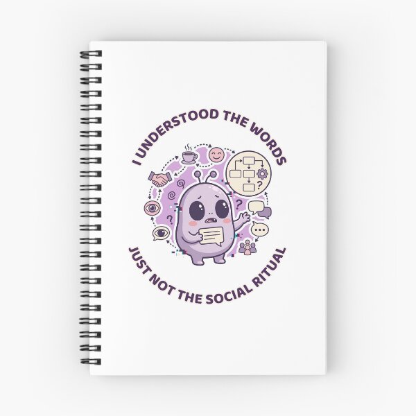 Item preview, I Understood the Words Just Not the Social Ritual designed and sold by DarklyOK.