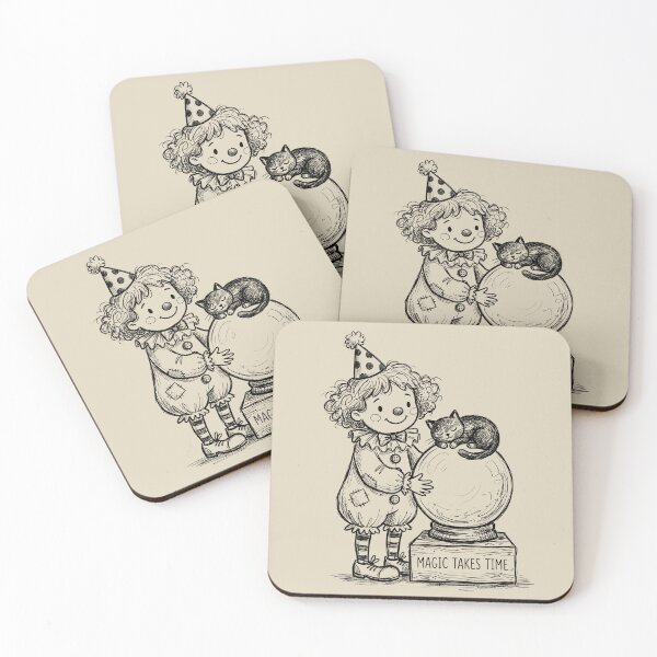 Item preview, Crystal Ball Wonder - Cute Clown Girl designed and sold by bapupa.