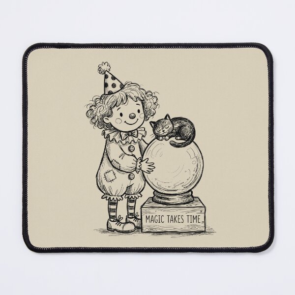 Item preview, Crystal Ball Wonder - Cute Clown Girl designed and sold by bapupa.