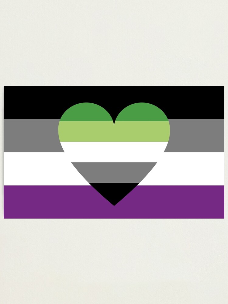 Asexual Aromantic Flag Photographic Print By Dlpalmer