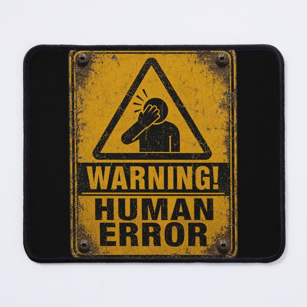 Item preview, SIGNS - Warning Human Error designed and sold by MetusArt.