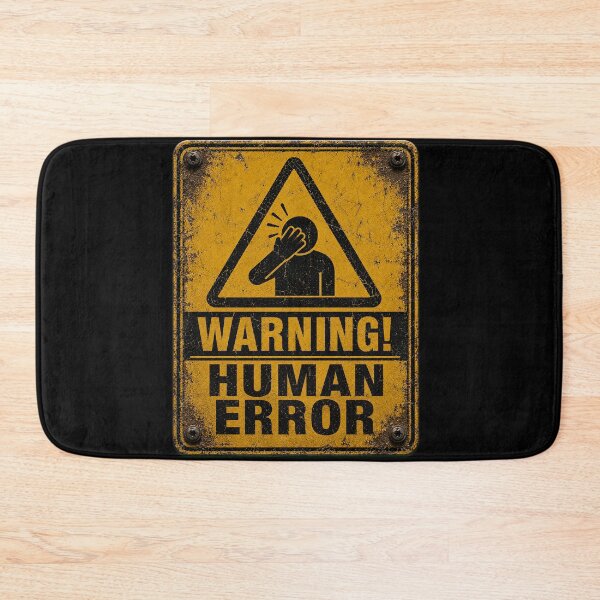 Item preview, SIGNS - Warning Human Error designed and sold by MetusArt.
