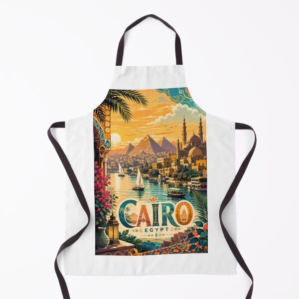 Item preview, Cairo Egypt Nile River, Giza Pyramids and Islamic Cairo designed and sold by Aryabek.