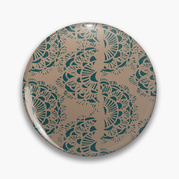 Item preview, Masquerade Lace Taupe and Emerald designed and sold by Dally-Dabble.
