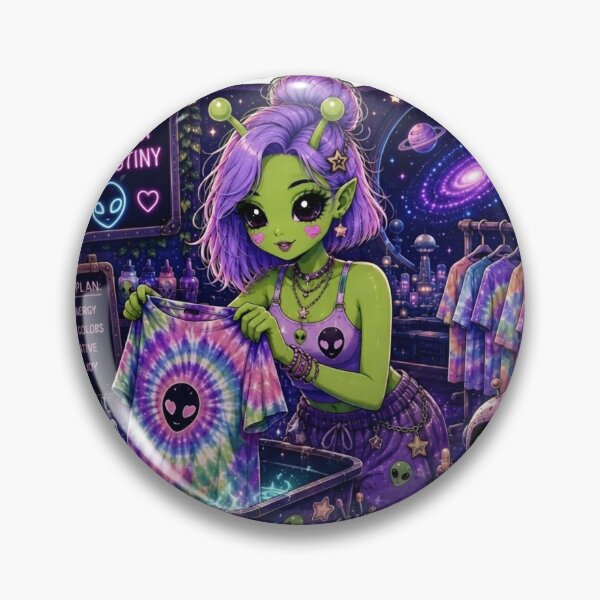 Item preview, Cosmic Days: Alien Tie-Dye Artist designed and sold by STICK-KAY things Co..