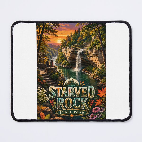 Item preview, Starved Rock State Park, Illinois River and LaSalle County designed and sold by Aryabek.