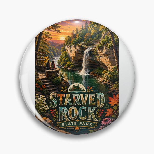 Item preview, Starved Rock State Park, Illinois River and LaSalle County designed and sold by Aryabek.