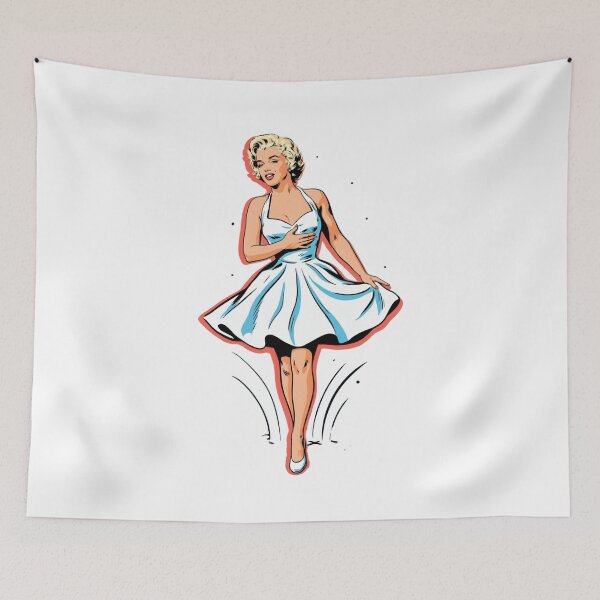 Item preview, Marilyn Monroe Retro Pop Art Print designed and sold by Nurzhik.
